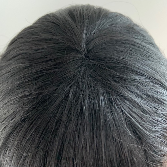 “Put On & Go” Black Premium Fiber 12” Wig with Bangs for Daily Wear or Events - Picture 2 of 4